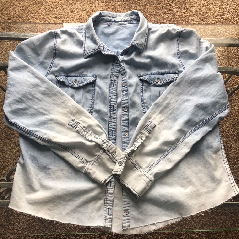 Bleached Jean Shirt